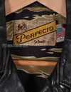 1980's lot Schott Double rider's jacket, lining MILITARIA 1911 gold tiger fabric