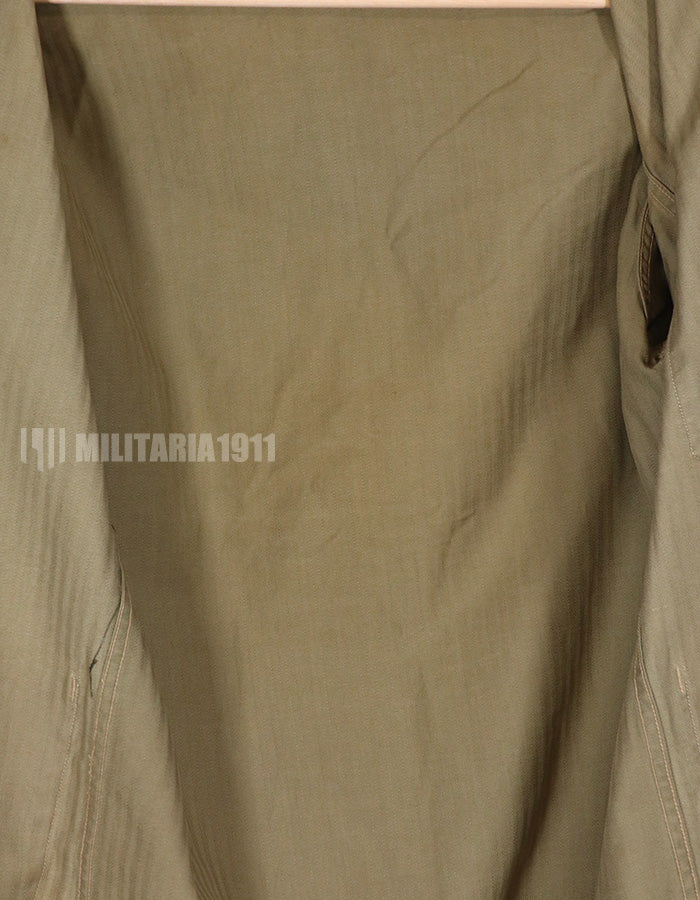 Real USMC WWII P-41 HBT uniform with tanning and tears.