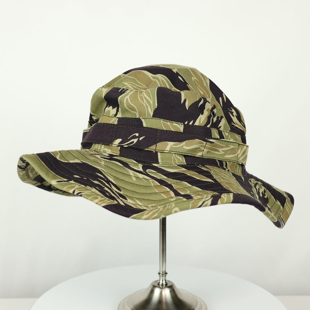 [Scheduled to ship in mid-June]  2023 Second Lot MADE IN OKINAWA VIETNAM WAR Gold Tiger Stripe Boonie Hat