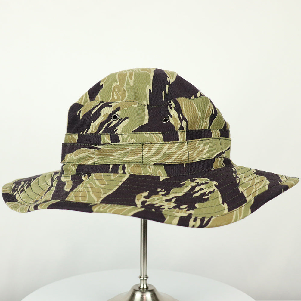 [Scheduled to ship in mid-June]  2023 Second Lot MADE IN OKINAWA VIETNAM WAR Gold Tiger Stripe Boonie Hat