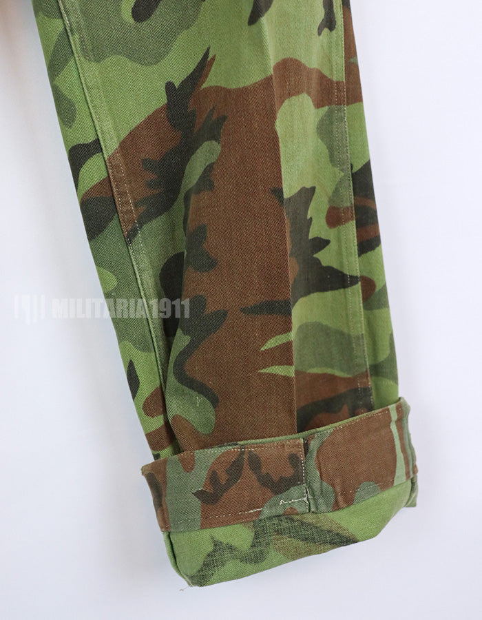 Original South Vietnam Army Airborne Division ERDL Leaf Combat Uniform Top and Bottom Set