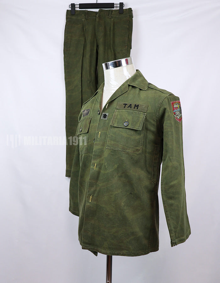 Original Lizard Camouflage Jacket Top and Bottom Set Special Command Unit 