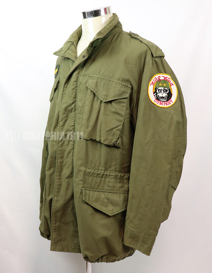 Original M65 Field Jacket '72 Large-Long Taxi Driver Spec patches are repro