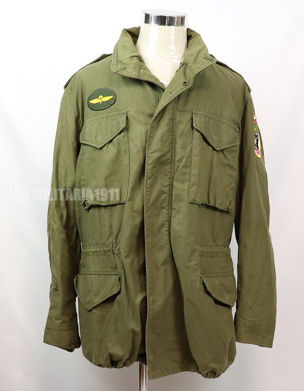 Original M65 Field Jacket '72 Large-Long Taxi Driver Spec patches are repro