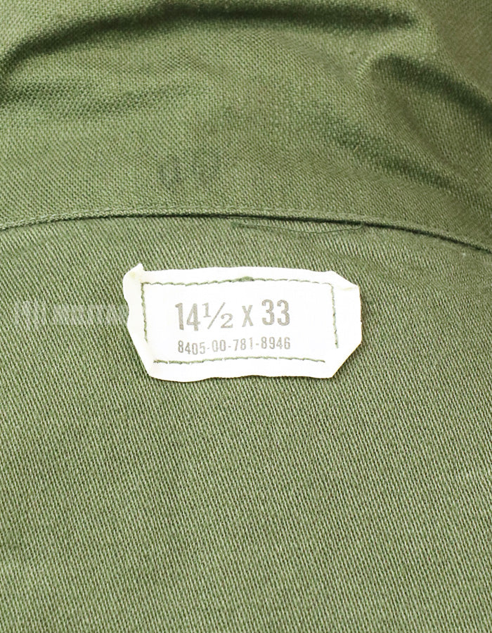 Original Utility Shirt OG-107, made in 1975, postwar lot.