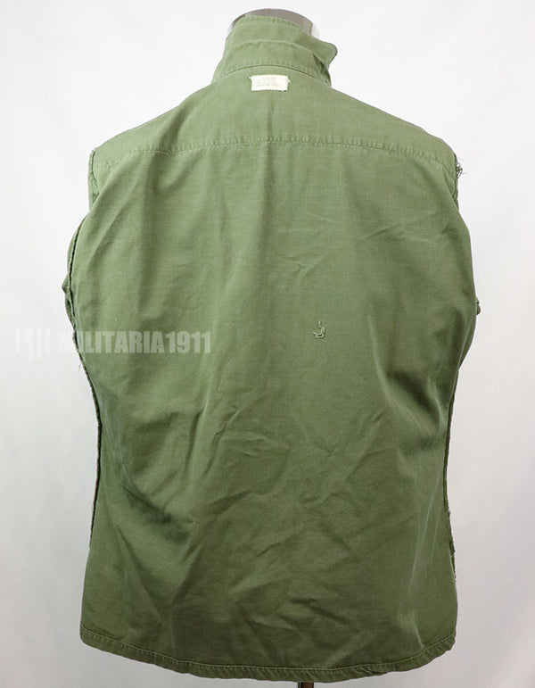 Original Late model ripstop fabric Jungle Fatigue S-R, partially damaged, made in 1968