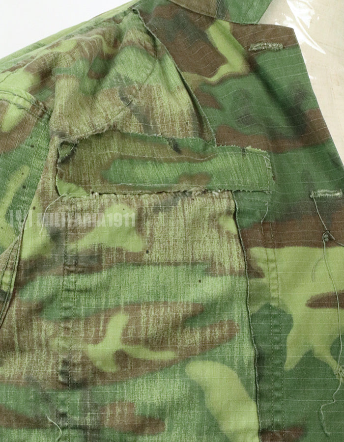 Original M59 ERDL Ripstop fabric utility shirt with patch