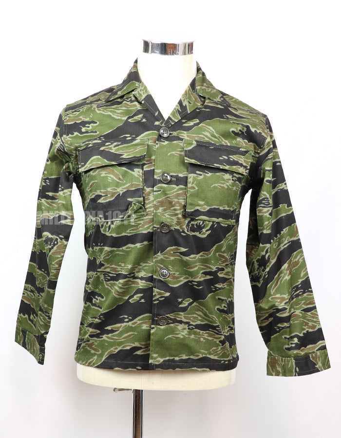Original Late War Lightweight Pattern Tiger Stripe Shirt Never used Made by CISO Okinawa
