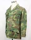 Original U.S. Army ERDL jungle fatigues, 1968 cotract, no size tag, stained.