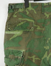 Original U.S. Army ERDL Jungle fatigues pants, used, ripstop fabric, 1968 contract.