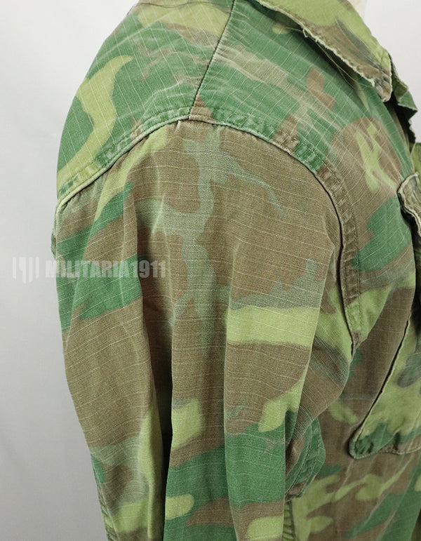 Original U.S. Army 1969 ERDL Jungle Fatigue Jacket, used, used.