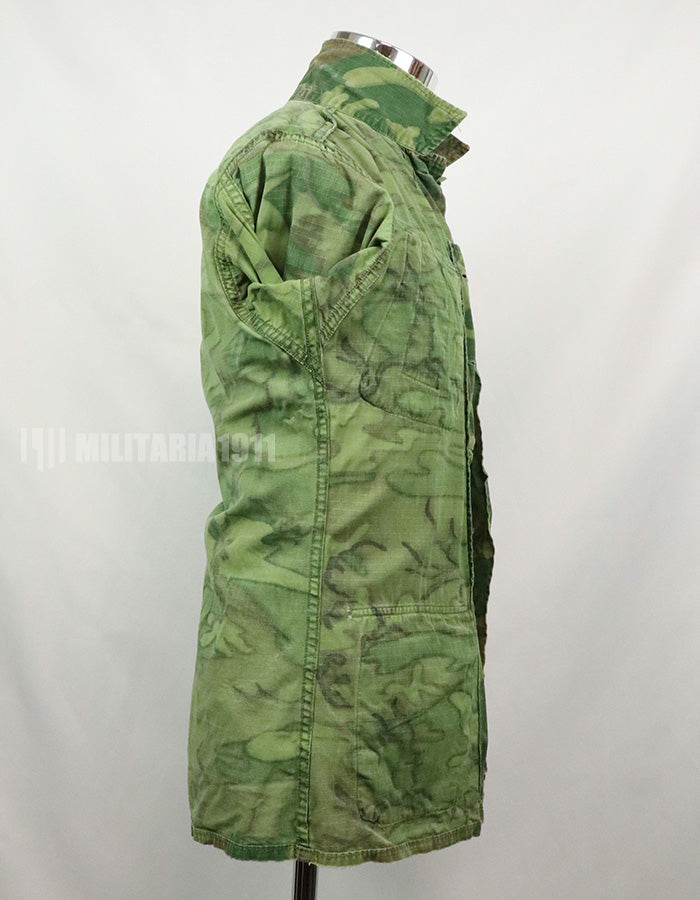 Original U.S. Army 1969 ERDL Jungle Fatigue Jacket, used, used.