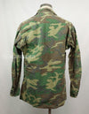 Original U.S. Army 1969 ERDL Jungle Fatigue Jacket, no lower pockets, used. Used Brown Leaf