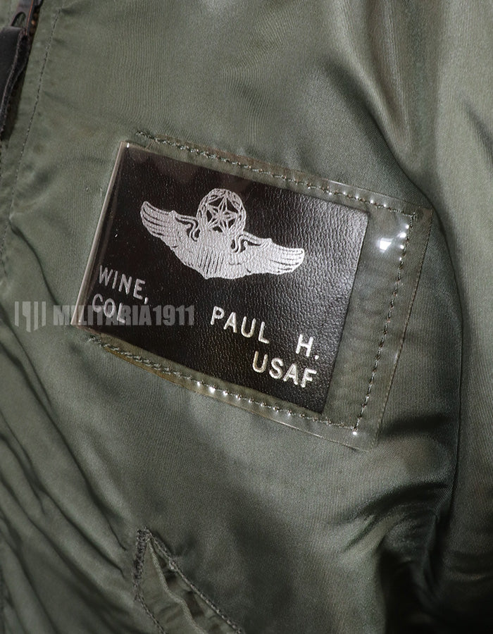 Real 1965 USAF L2-B flight jacket with patches (with later additions)