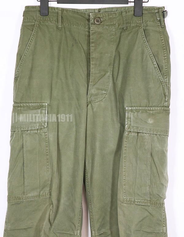 Real Jungle Fatigue pants, 2nd model, non ripstop fabric, used.