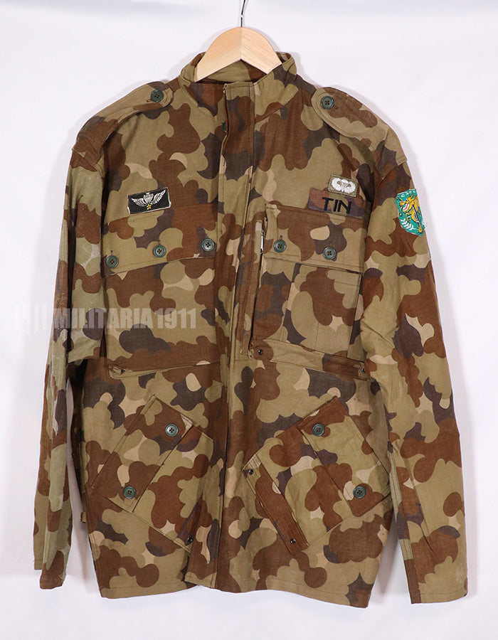 Real Fabric Replica South Vietnam National Field Police French Cut Airborne Jacket with Patches
