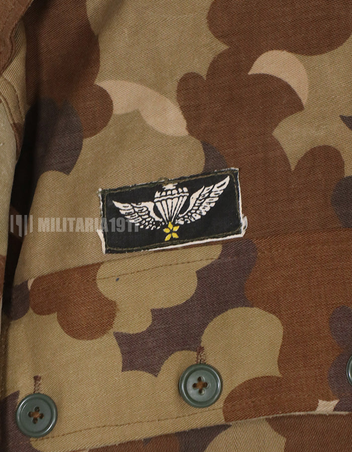 Real Fabric Replica South Vietnam National Field Police French Cut Airborne Jacket with Patches