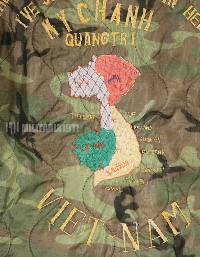 Real Vietnam Local Made Vietnam War Souvenir Souvenir Jacket 68-69