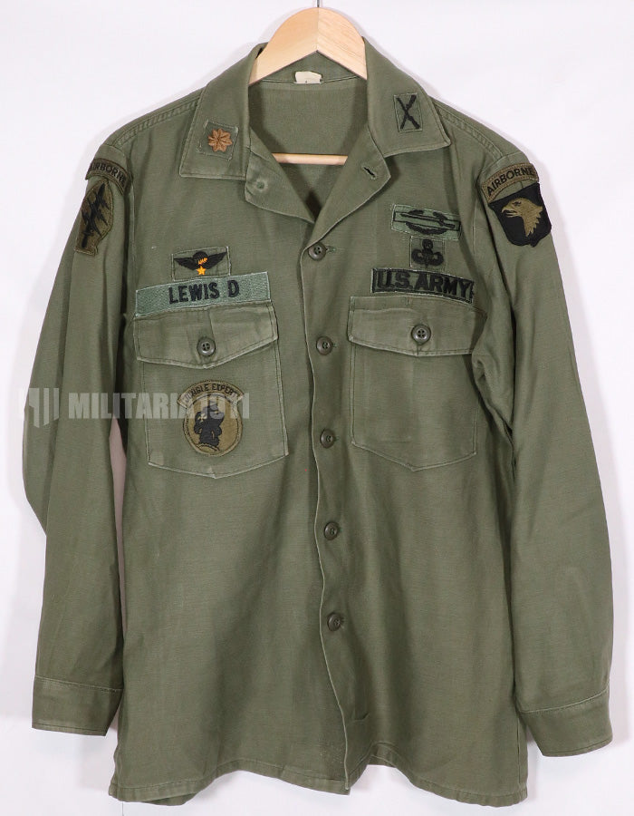 Real 1972 OG-107 Utility shirt, 101st Airborne Division  (patch retrofitted)