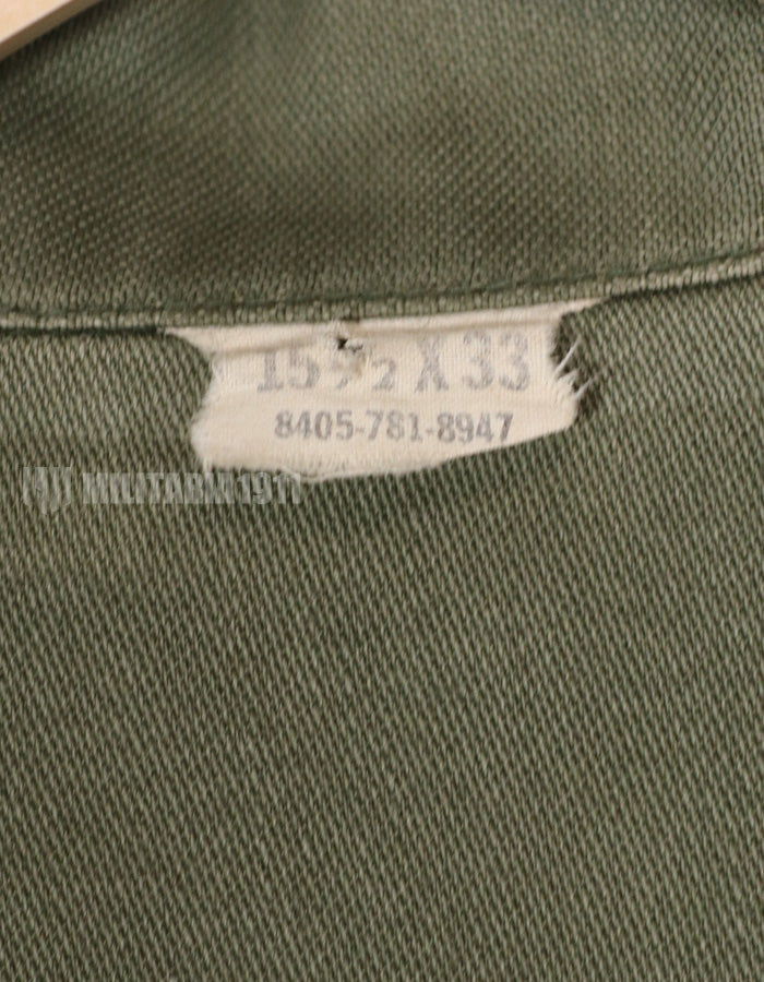 Real 1972 OG-107 Utility shirt, 101st Airborne Division  (patch retrofitted)