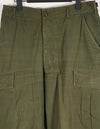 Real 1967 Poplin jungle fatigues pants, used, button damaged.