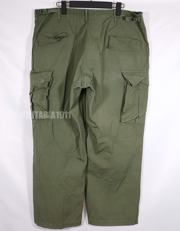 Real 1969 4th Model Jungle Fatigue Pants, size L-R, used.