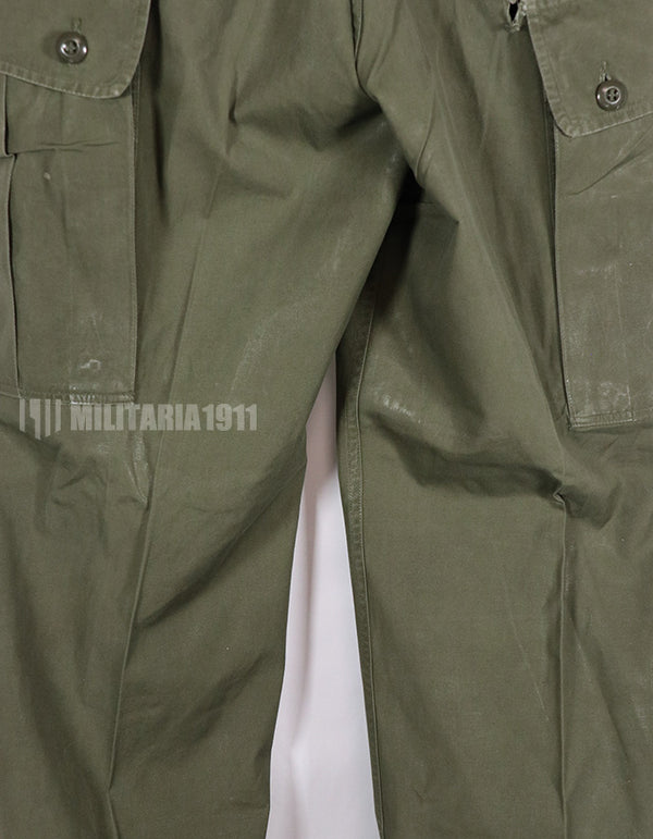 Real 1963 1st Model Jungle Fatigue Pants, long term storage, used.