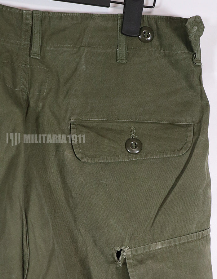 Real 1963 1st Model Jungle Fatigue Pants, long term storage, used.