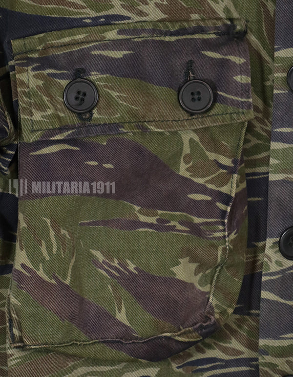 Real TO78 Okinawa Tiger TDD shirt, partially damaged, tiger stripe.